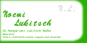 noemi lukitsch business card